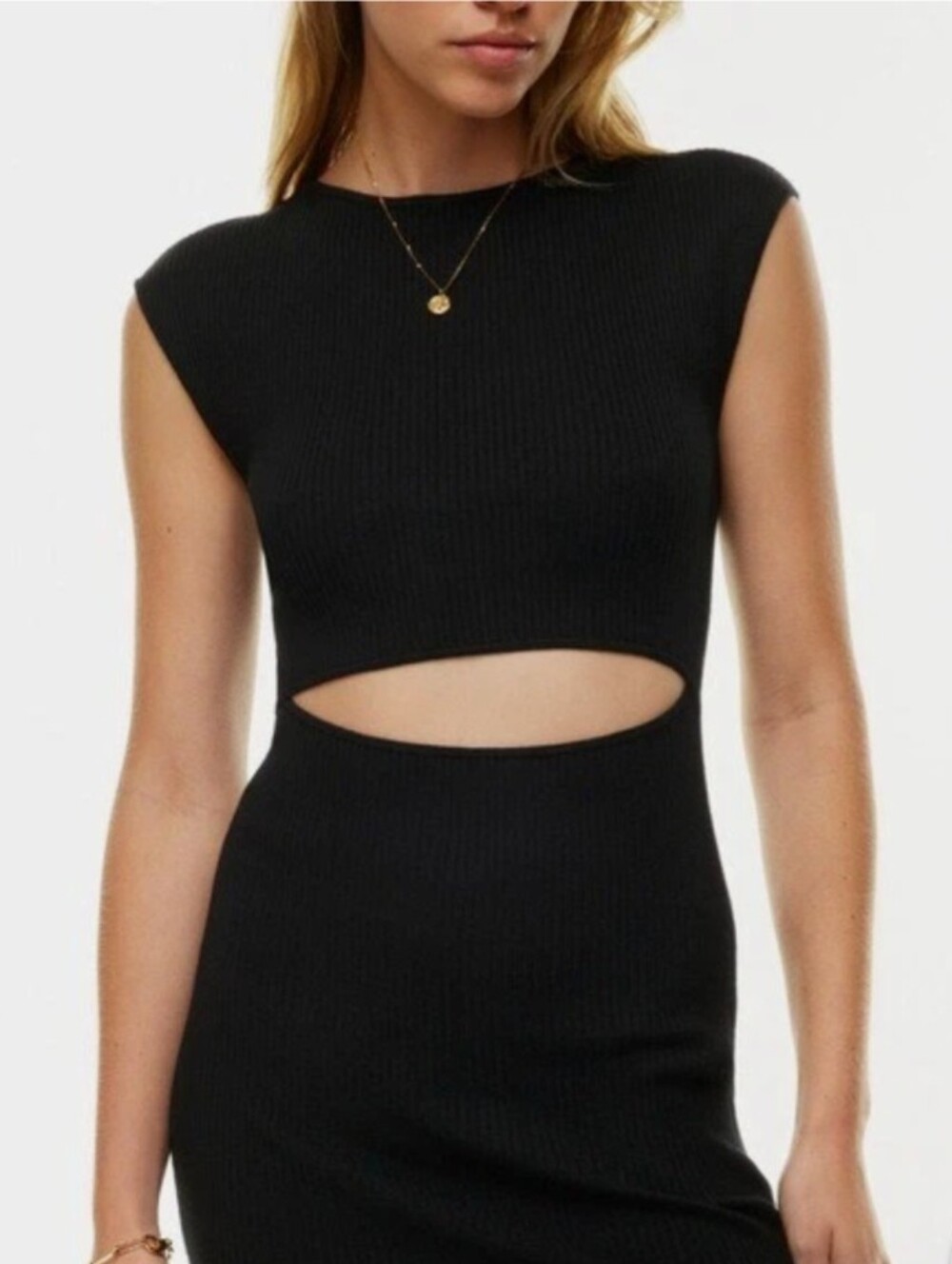 Wilfred Ribbed Cutout Dress